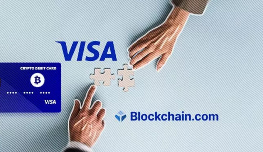 Blockchain.com با Visa کارت همکاری میکند