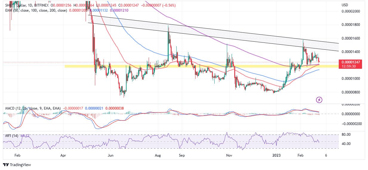 نمودار قیمت SHIB/USD | Tradingview