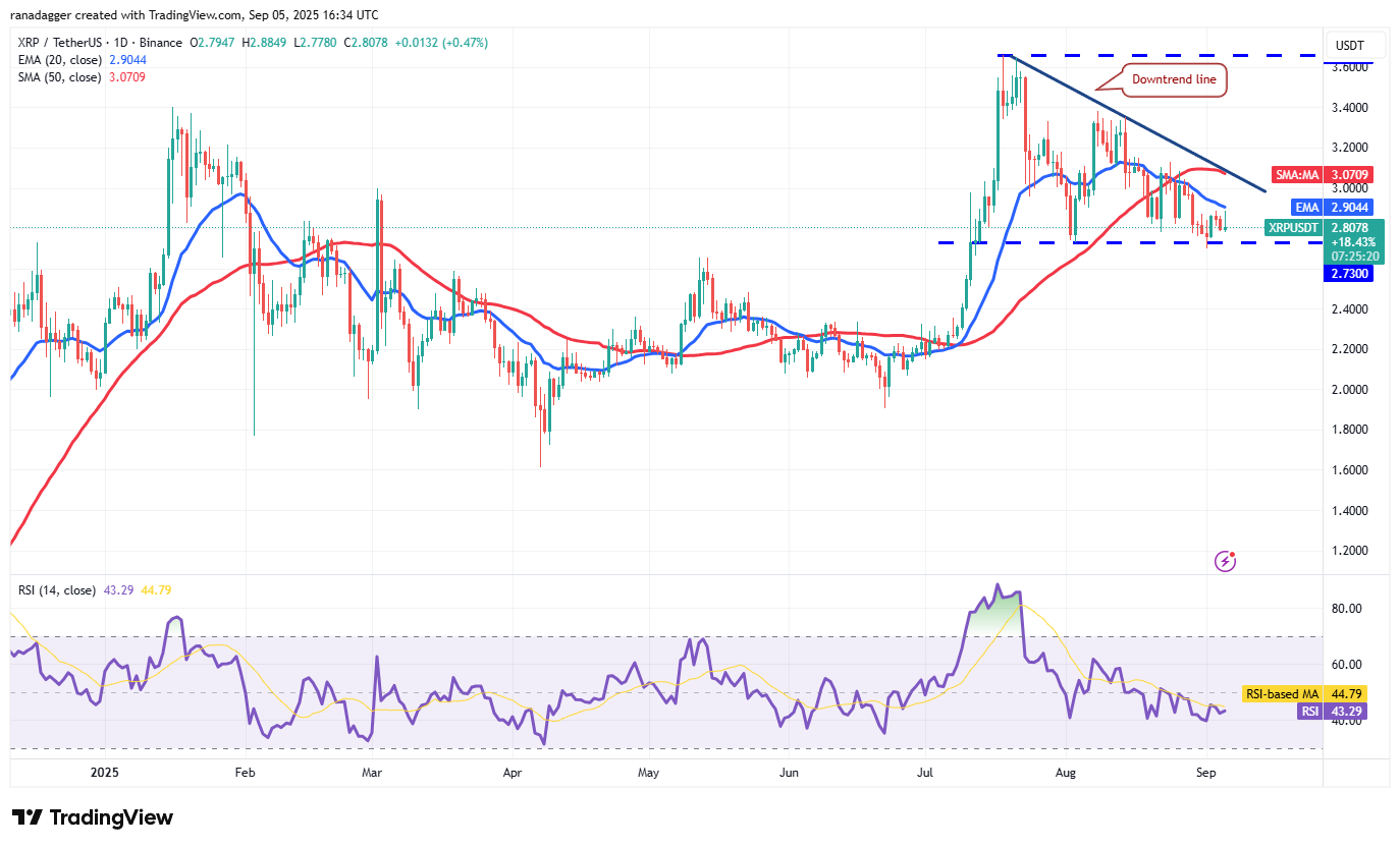 📊 نمودار روزانه XRP/USDT