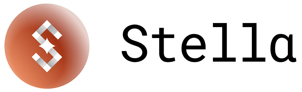استلا لوگو و نوشته