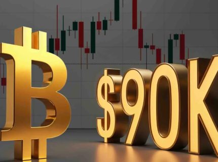بیت‌کوین ۹۰ هزار دلاری در برابر رکورد تاریخی طلا