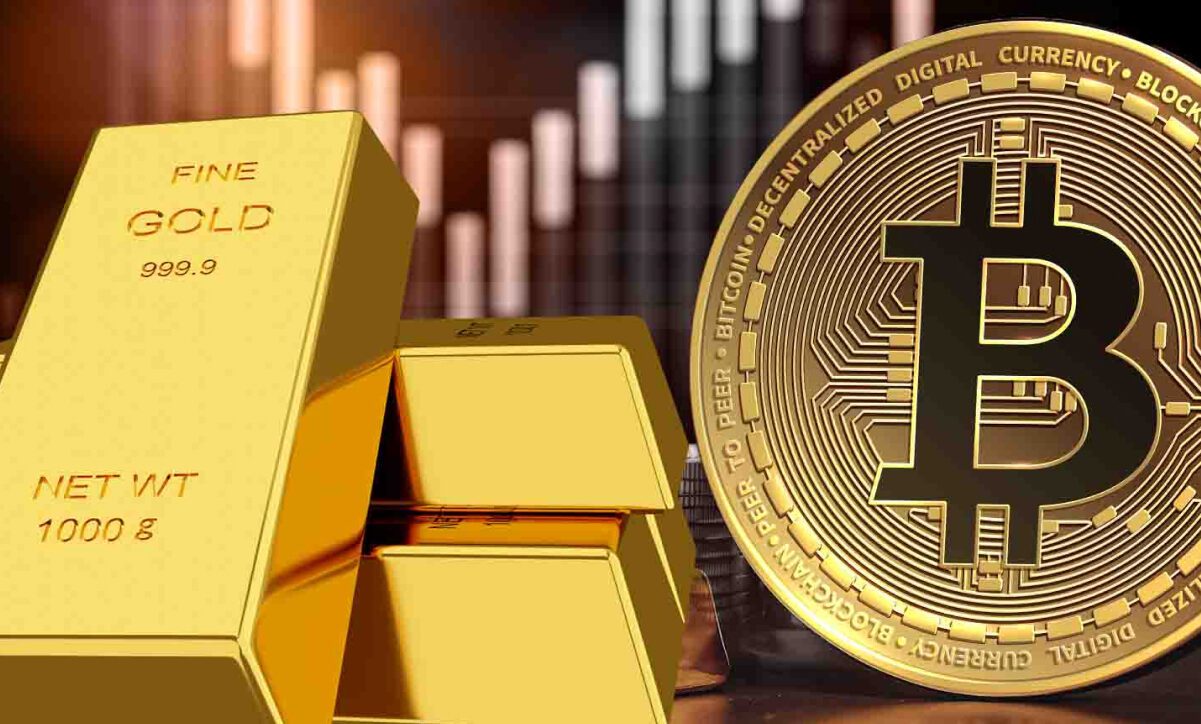 افت قیمت بیت‌کوین در برابر جهش طلا؛ نشانه‌ای از تغییر روند بازار کریپتو