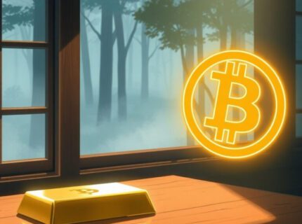 شکاف تاریخی بیت‌کوین و طلا؛ همبستگی معکوس به مرز رکورد رسید