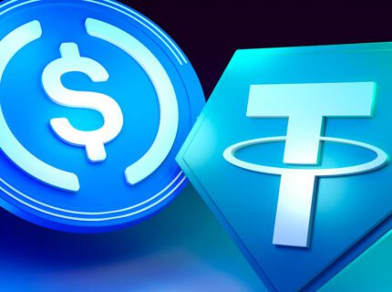 یو‌اس‌دی‌کوین USDC از تتر USDT در حجم تراکنش سالانه پیشی گرفت