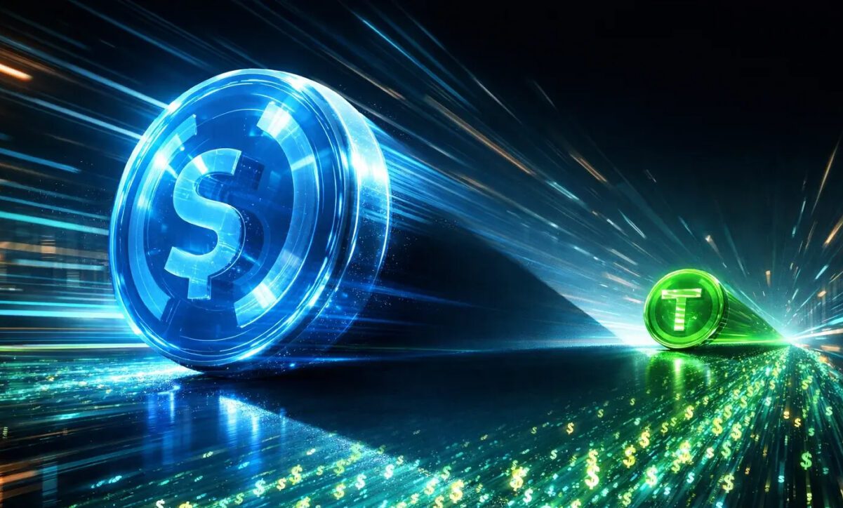 رکورد تاریخی انتقال استیبل‌کوین‌ها؛ USDC از تتر پیشی گرفت