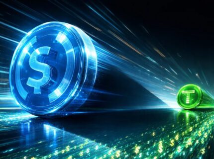 رکورد تاریخی انتقال استیبل‌کوین‌ها؛ USDC از تتر پیشی گرفت