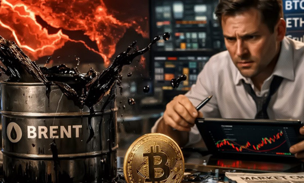 ریزش قیمت بیت کوین همزمان با جهش نفت برنت