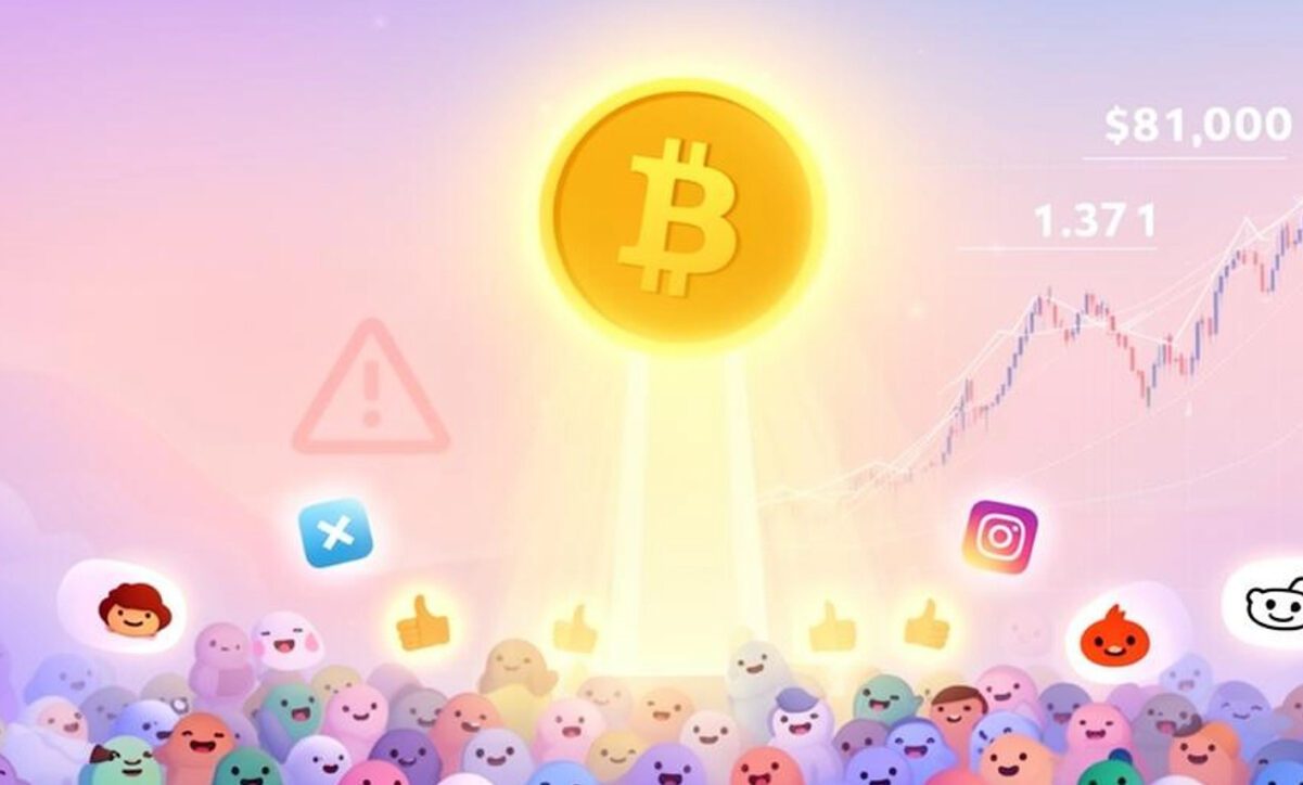 سنتیمنت: خوش‌بینی افراطی به بیت کوین می‌تواند نشانه اصلاح قیمت باشد