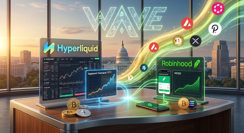 بیت‌کوین در چرخه صعودی بعدی کریپتو از هایپرلیکویید و Robinhood قدرت می‌گیرد