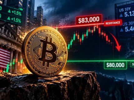 قیمت بیت کوین در دوراهی؛ شکست مقاومت ۸۳ هزار دلاری یا سقوط به ۸۰ هزار دلار؟