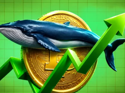 انباشت حدود ۸۹ هزار بیت کوین توسط نهنگها در یک ماه